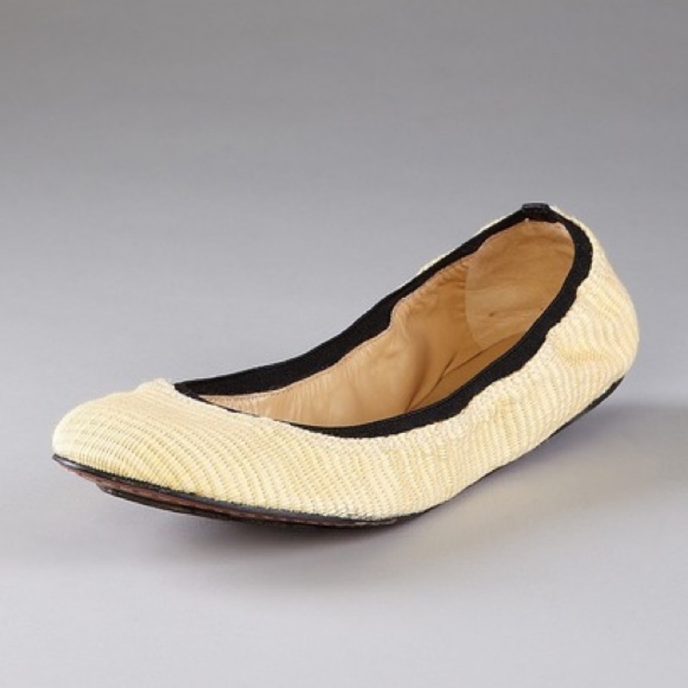 7 For All Mankind Babe Raffia Ballet Flats